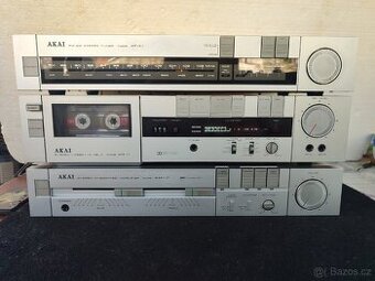 AKAI Retro věž. 3.komponenty rakovy rozmněr 44cm - 1