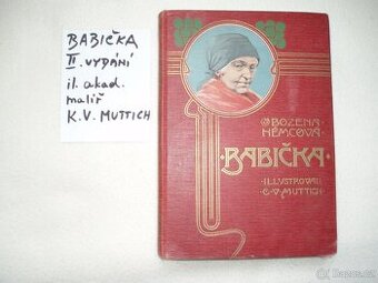 stará kniha Babička-B.Němcová-pozlacená - 1