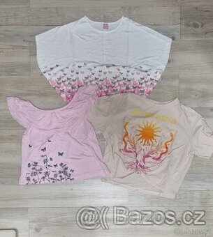 3x letní triko, vel 128