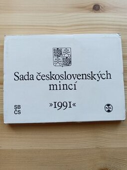 Sada oběžných mincí ČSFR 1991 varianta 10kčs