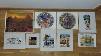 Vyšívané obrazy - Egypt