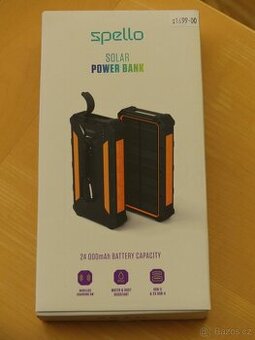Solární Powerbanka Spello 24000mAh