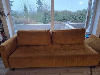 Gauč rozkládací s úložným prostorem