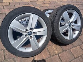 ALU kola,sada, originál Škoda ROCK,215/45 R16,5x100,TOP