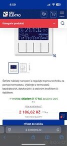 Termostat ABB Levit bílý