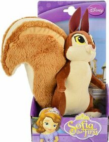 Plyšová veverka Oříšek Sofie První, 23 cm