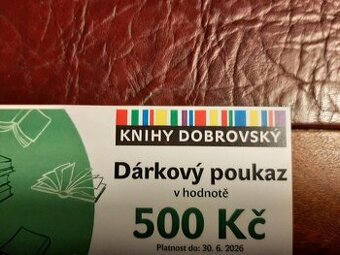 Knihy Dobrovský Dárkový poukaz 500 Kč do e-shopu