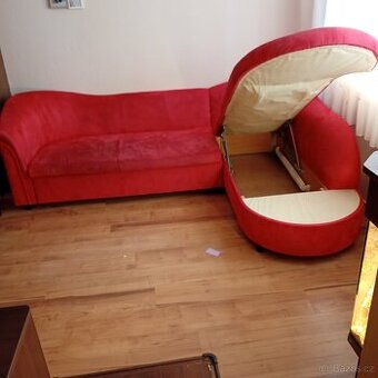 Prodám rozkládací sedačku s úložným prostorem