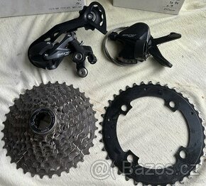 Přehazovačka Altus, 9-kolečko (11-36z), převodník 38z