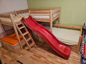 Kombinovaná dětská postel masiv nová