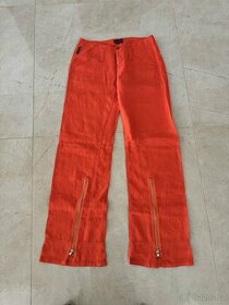 Dámské Lňené kalhoty Armani Jeans