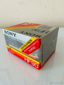 Kazety nové Sony HF 90, 5 pack
