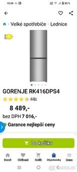 Prodám lednici Gorenje