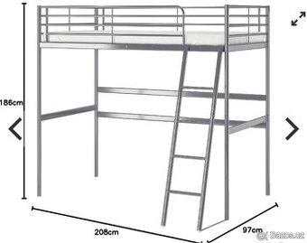 Vyvýšená postel Svärta (IKEA)