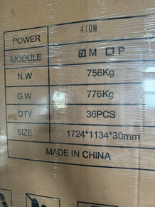 FVE panely 410 W