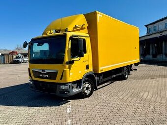Man TGL 8.180, skříň, hydr. čelo, 430tkm, Euro6, 2017