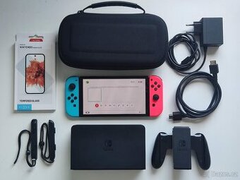 Switch OLED Jailbreak +10 HER red/blue