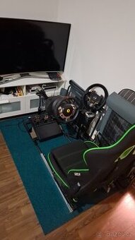 Herní volant Logitech DF G29 + kovové pedály + řadící páka.
