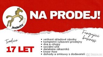 E-shop a brand Jezdecký ráj na prodej