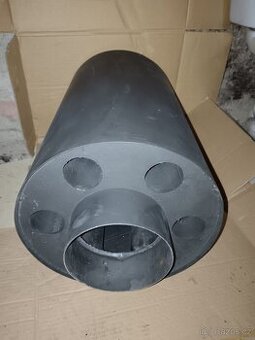 Teplovzdusny velký výměník 150mm na kouřovod