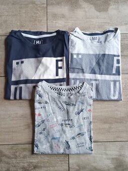 Trička, trika s dlouhým rukávem, vel.140