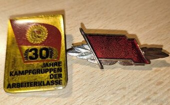 Dva historické odznaky - NDR.