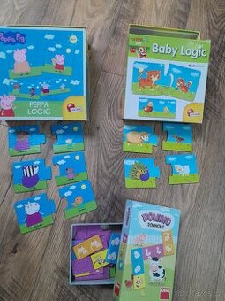 Dvojice, domino, prasátko Peppa