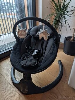 Elektrické houpátko momi kenani onyx + vanička + lehátko