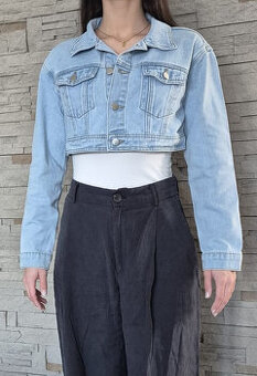 Džínová bunda oversize vel. 36