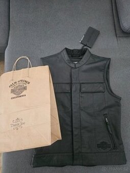 Nová kožená vesta Harley Davidson vel. M