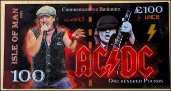 AC DC  pamětní bankovka UNC - 1