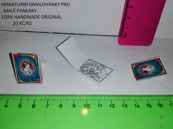 miniaturní omalovánky pro panenky - 1