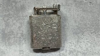 Starožitný stříbrný zajímavý zapalovač, 33g, ag