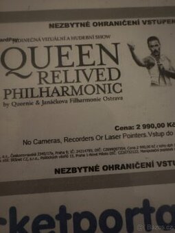 Vstupenky Queen Relived Philharmonic 16.5.2025