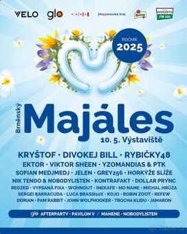Lístek na majáles Brno 2025: sweet 17