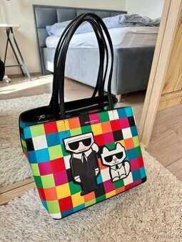VELKÁ KOSTIČKOVÁ KABELKA KARL LAGERFELD