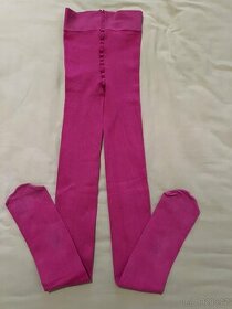 Růžové punčocháče zn. H&M vel. 134/140 - 1