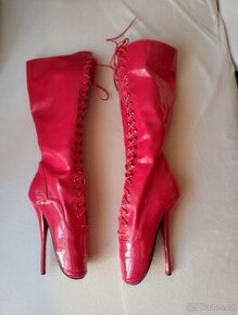 Ballet boty pod kolena