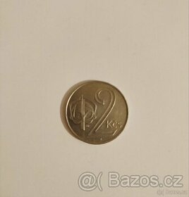 2 Kčs (1991-znak ČSFR)