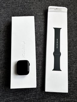 Apple Watch 9, 45mm, temně inkoustové, baterie 100%