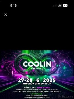 Koupim listky na coolin festival