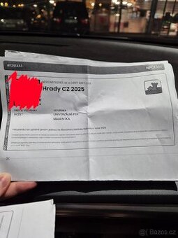 Vstupenka HRADY CZ TOČNÍK sobota 12.7.2025