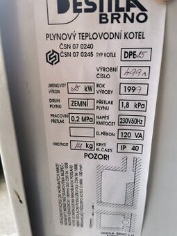 Plynový Kotel Destila Typ DPE 25 Automatic (25KW)