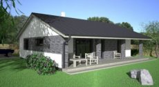 Zděný RD ZIRKON SUPER s TČ, 80 m2+ terasa 27 m2
