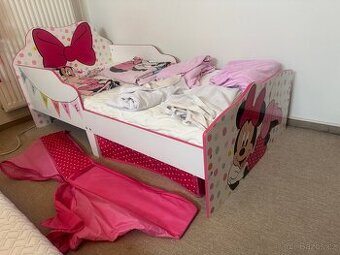 Dětská postel Minnie Mouse 140 x 70 cm