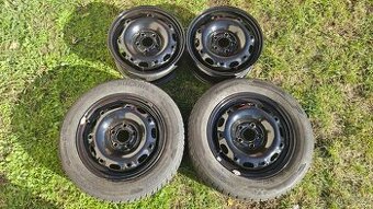 Škoda Fabia disky 6Jx14 5x100 ET43 dvě pneumatiky 185/60R14