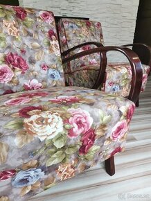 Křesla Halabala typu C Květy