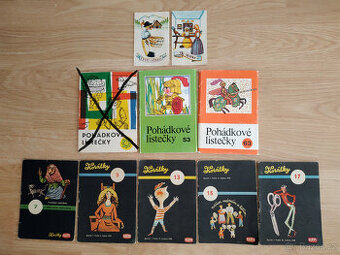 Retro Pohádkové lístečky + edice Korálky r. 1949