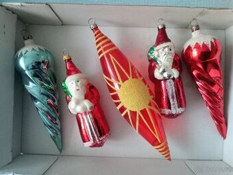 Staré ozdoby, ozdoby vánoční, vánoční ozdoby, baňky