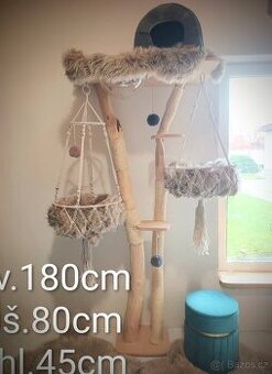 Luxusní kočičí strom, škrabadlo